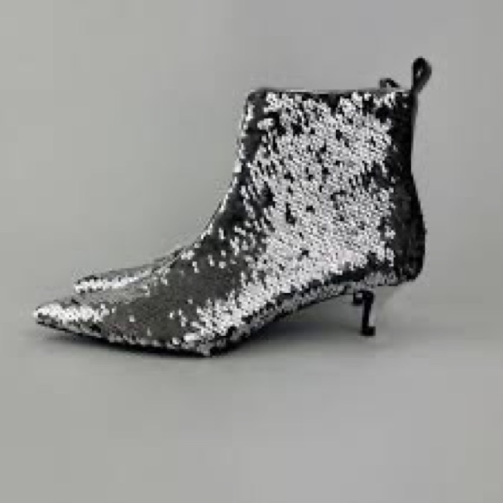 Zara Trafaluc Sequined Boots size 39